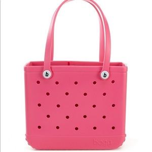 Small baby pink bogg tote bag